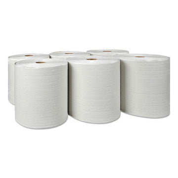 Scott® Essential Plus Hard Roll Towels, 1.5" Core, 8" X 600 Ft, White, 6 Rolls-carton freeshipping - TVN Wholesale